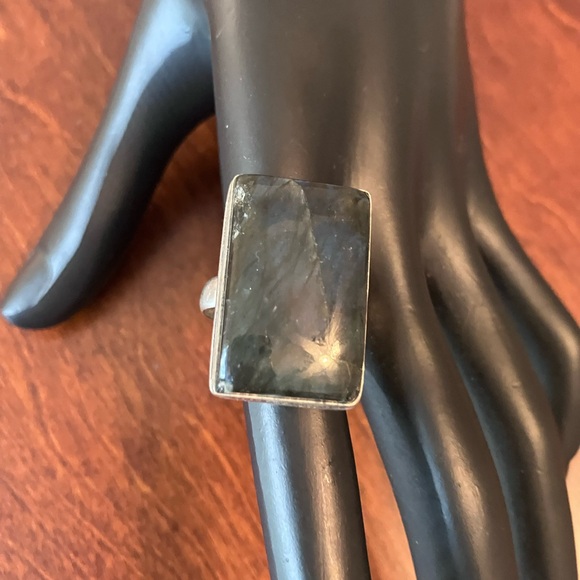 Beautiful fresh gem stone water, Silver 925 Ring, size 9 - Picture 5 of 12